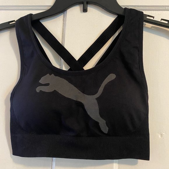 NWOT Black Puma Forever Better Seamless Sports Bra - Picture 3 of 8